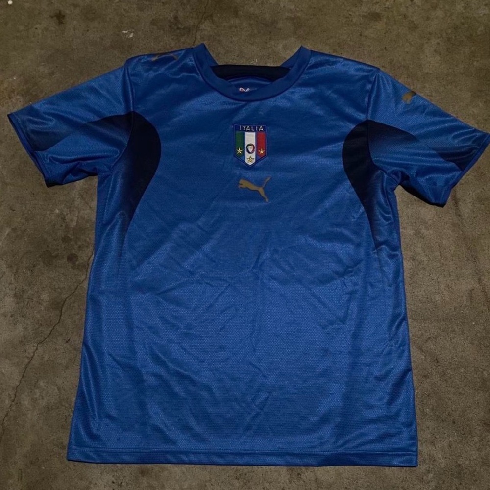 Puma Kids Royal Blue Soccer Jersey
